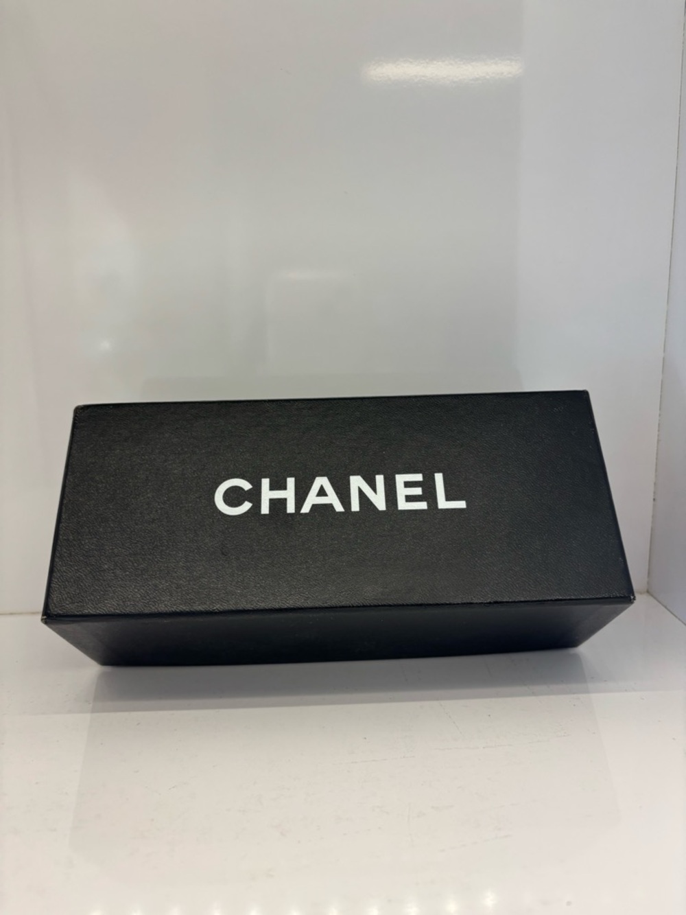 CHANEL white rhinestone-trim Women's Sunglasses - Picture 5 of 5